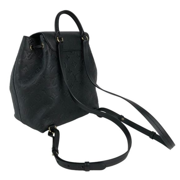 Louis Vuitton Montsuri PM Backpack Daypack Noir Black Monogram Amplant - Picture 2 of 10